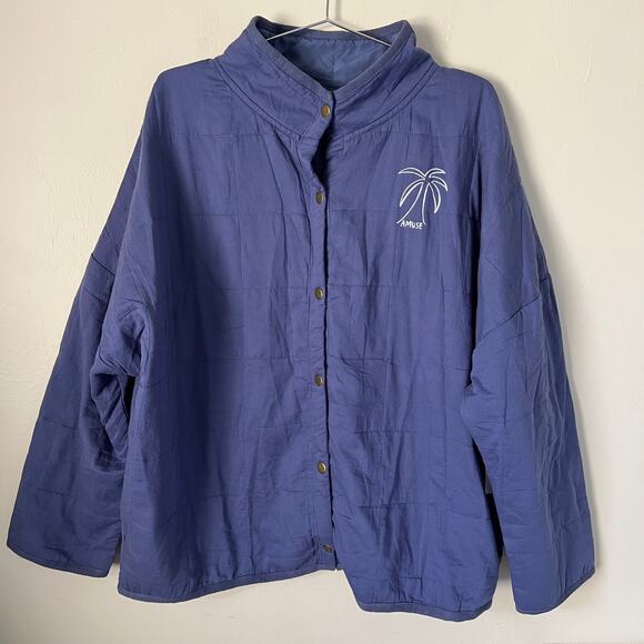 NWT Amuse Society The Sea Breeze Quilted Jacket Size XXL - Picture 1 of 7